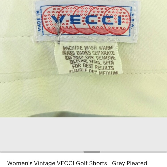Women's Vintage VECCI Golf Shorts. - Picture 5 of 6